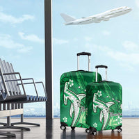 Personalized Hawaiian Maori Hammerhead Shark Luggage Cover Omaomao Plumeria LT9 - Polynesian Pride