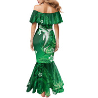 Personalized Hawaiian Maori Hammerhead Shark Mermaid Dress Omaomao Plumeria LT9 - Polynesian Pride