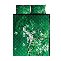 Personalized Hawaiian Maori Hammerhead Shark Quilt Bed Set Omaomao Plumeria LT9 - Polynesian Pride