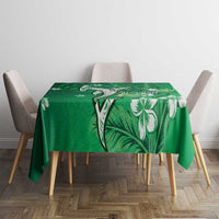 Personalized Hawaiian Maori Hammerhead Shark Tablecloth Omaomao Plumeria LT9 - Polynesian Pride