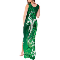 Personalized Hawaiian Maori Hammerhead Shark Tank Maxi Dress Omaomao Plumeria LT9 - Polynesian Pride