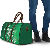 Personalized Hawaiian Maori Hammerhead Shark Travel Bag Omaomao Plumeria LT9 - Polynesian Pride