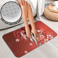 Personalized Hawaiian Maori Hammerhead Shark Bathroom Set Ulaula Plumeria LT9 - Polynesian Pride