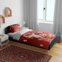 Personalized Hawaiian Maori Hammerhead Shark Bedding Set Ulaula Plumeria LT9 - Polynesian Pride