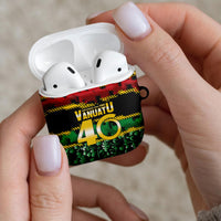 Vanuatu 46th Year Anniversary AirPods Case 30 July 1980 Hibiscus Seamless Pattern LT9 - Polynesian Pride