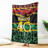 Vanuatu 46th Year Anniversary Blanket 30 July 1980 Hibiscus Seamless Pattern LT9 - Polynesian Pride