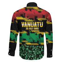 Vanuatu 46th Year Anniversary Family Matching Mermaid Dress and Hawaiian Shirt 30 July 1980 Hibiscus Seamless Pattern