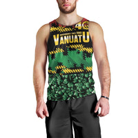 Vanuatu 46th Year Anniversary Men Tank Top 30 July 1980 Hibiscus Seamless Pattern LT9 - Polynesian Pride