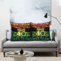 Vanuatu 46th Year Anniversary Pillow Cover 30 July 1980 Hibiscus Seamless Pattern LT9 - Polynesian Pride