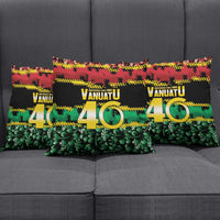 Vanuatu 46th Year Anniversary Pillow Cover 30 July 1980 Hibiscus Seamless Pattern LT9 - Polynesian Pride