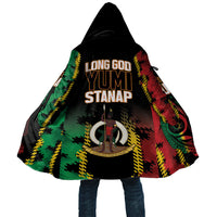 Vanuatu 46th Year Anniversary Cloak Tamtam Slit Drums Long God Yumi Stanap LT9 Unisex Black - Polynesian Pride