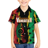 Vanuatu 46th Year Anniversary Hawaiian Shirt Tamtam Slit Drums Long God Yumi Stanap LT9 - Polynesian Pride