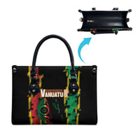 Vanuatu 46th Year Anniversary Leather Bag Tamtam Slit Drums Long God Yumi Stanap LT9 - Polynesian Pride