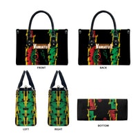 Vanuatu 46th Year Anniversary Leather Bag Tamtam Slit Drums Long God Yumi Stanap LT9 - Polynesian Pride