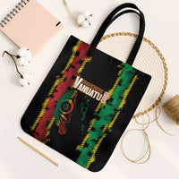 Vanuatu 46th Year Anniversary Tote Bag Tamtam Slit Drums Long God Yumi Stanap