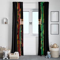 Vanuatu 46th Year Anniversary Window Curtain Tamtam Slit Drums Long God Yumi Stanap LT9 - Polynesian Pride