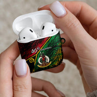 Vanuatu 46th Year Anniversary AirPods Case Vintage Grunge Vanuatu Flag Heritage LT9 - Polynesian Pride