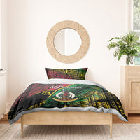 Vanuatu 46th Year Anniversary Bedding Set Vintage Grunge Vanuatu Flag Heritage LT9 - Polynesian Pride