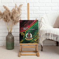 Vanuatu 46th Year Anniversary Canvas Wall Art Vintage Grunge Vanuatu Flag Heritage LT9 - Polynesian Pride
