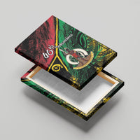 Vanuatu 46th Year Anniversary Canvas Wall Art Vintage Grunge Vanuatu Flag Heritage LT9 - Polynesian Pride