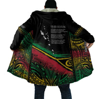 Vanuatu 46th Year Anniversary Cloak Vintage Grunge Vanuatu Flag Heritage LT9 - Polynesian Pride