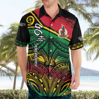 Vanuatu 46th Year Anniversary Hawaiian Shirt Vintage Grunge Vanuatu Flag Heritage LT9 - Polynesian Pride