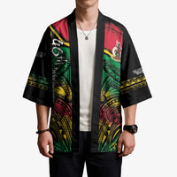 Vanuatu 46th Year Anniversary Kimono Vintage Grunge Vanuatu Flag Heritage LT9 - Polynesian Pride