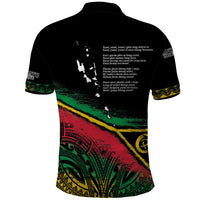 Vanuatu 46th Year Anniversary Polo Shirt Vintage Grunge Vanuatu Flag Heritage LT9 - Polynesian Pride