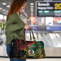Vanuatu 46th Year Anniversary Travel Bag Vintage Grunge Vanuatu Flag Heritage LT9 - Polynesian Pride