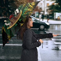 Vanuatu 46th Year Anniversary Umbrella Vintage Grunge Vanuatu Flag Heritage LT9 - Polynesian Pride
