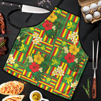 Hawaii Kanaka Maoli Hibiscus Apron Hawaiian Flag Motif