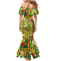 Hawaii Kanaka Maoli Hibiscus Mermaid Dress Hawaiian Flag Motif LT9 - Polynesian Pride