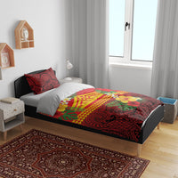 Hawaii Ku Kia'i Mauna Bedding Set Hibiscus Kakau Pattern