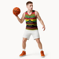 Hawaii Ku Kia'i Mauna Personalized Basketball Jersey Hawaiian Kanaka Maoli Motif