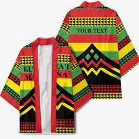 Hawaii Ku Kia'i Mauna Personalized Kimono Hawaiian Kanaka Maoli Motif