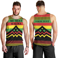 Hawaii Ku Kia'i Mauna Personalized Men Tank Top Hawaiian Kanaka Maoli Motif