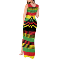 Hawaii Ku Kia'i Mauna Personalized Tank Maxi Dress Hawaiian Kanaka Maoli Motif