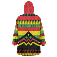 Hawaii Ku Kia'i Mauna Personalized Wearable Blanket Hoodie Hawaiian Kanaka Maoli Motif