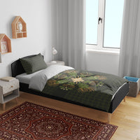 Hawaii Ohia Lehua Squares Bedding Set Hawaiian Quilt Inspired Floral Pattern