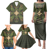 Hawaii Ohia Lehua Squares Family Matching Puletasi and Hawaiian Shirt Hawaiian Quilt Inspired Floral Pattern LT9 - Polynesian Pride