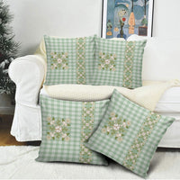 Liko Kukui Hawai'i Palaka Squares Maile Leaf Pillow Cover Flowers Hawaiian Quilt Patterns