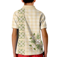 Melemele Ahiahia Hawai'i Palaka Squares Maile Leaf Kid Polo Shirt Flowers Hawaiian Quilt Patterns