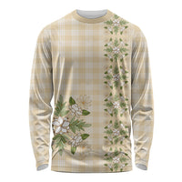 Melemele Ahiahia Hawai'i Palaka Squares Maile Leaf Long Sleeve Shirt Flowers Hawaiian Quilt Patterns