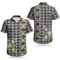 Pauli Hawai'i Palaka Squares Maile Leaf Couples Matching Off Shoulder Maxi Dress and Hawaiian Shirt Flowers Hawaiian Quilt Patterns