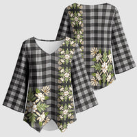 Pauli Hawai'i Palaka Squares Maile Leaf Kimono Sleeve Blouse Flowers Hawaiian Quilt Patterns