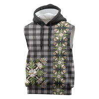 Pauli Hawai'i Palaka Squares Maile Leaf Sleeveless Hoodie Flowers Hawaiian Quilt Patterns