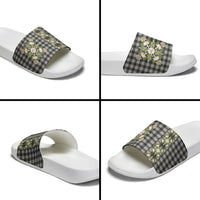 Pauli Hawai'i Palaka Squares Maile Leaf Slide Sandals Flowers Hawaiian Quilt Patterns