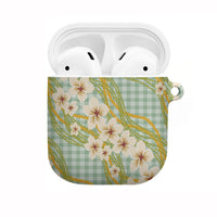 Liko Kukui Hawai'i Palaka Plumeria AirPods Case Puakenikeni and Maile Lei