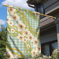 Liko Kukui Hawai'i Palaka Plumeria Garden Flag Puakenikeni and Maile Lei LT9 - Polynesian Pride