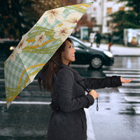 Liko Kukui Hawai'i Palaka Plumeria Umbrella Puakenikeni and Maile Lei